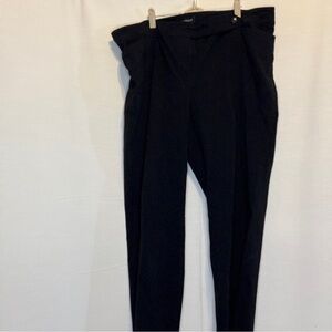 Lane Bryant Black Trousers with High Waist and Tapered Fit